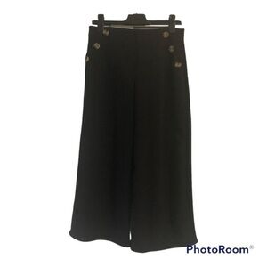 PRIMARK Black wide leg cropped pants